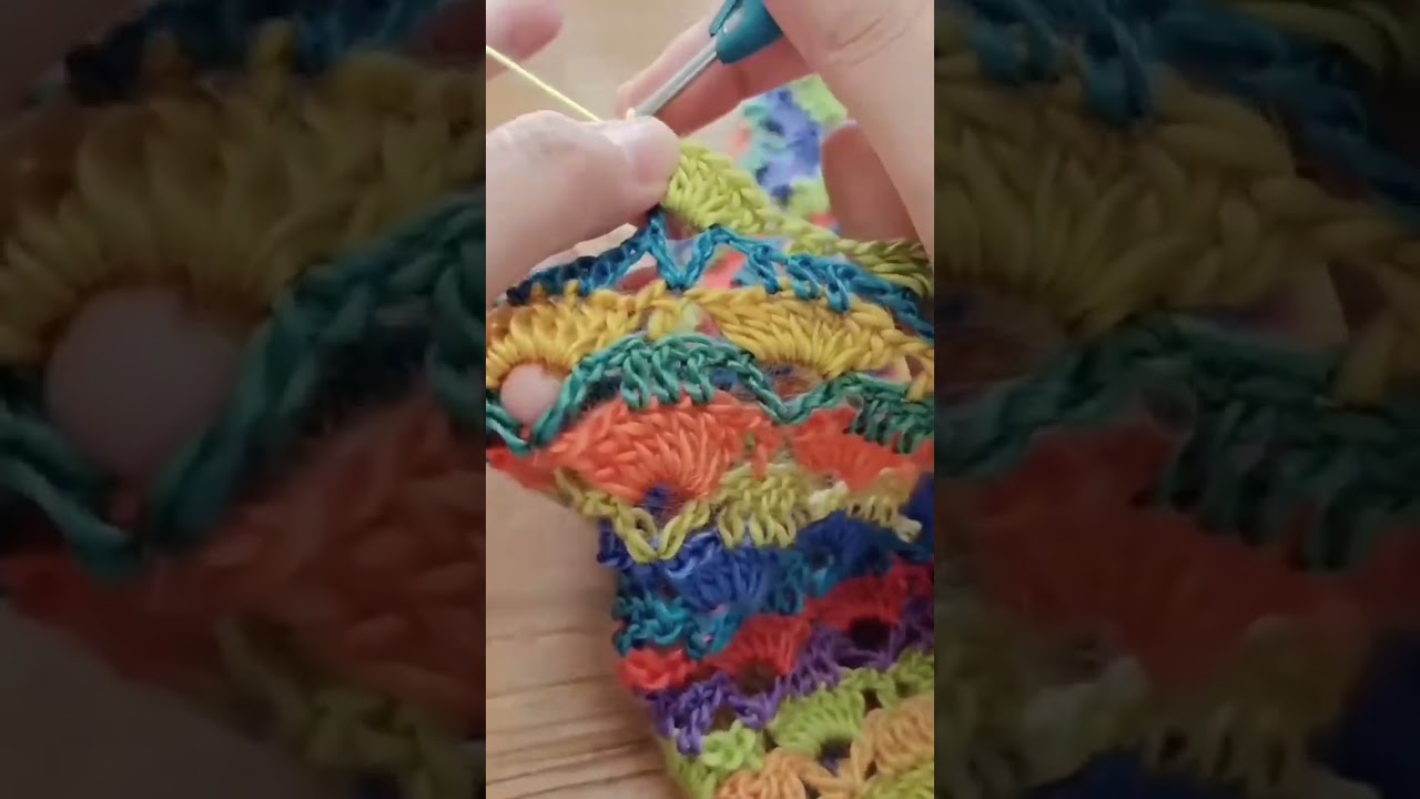 Crochet Open Shell Pattern Bedsheet Design| Colorful Bedsheet Desk 