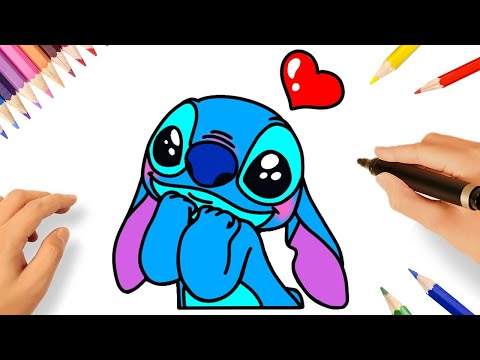 Como DESENHAR o STITCH - Como DIBUJAR a STITCH - How to DRAW STITCH 