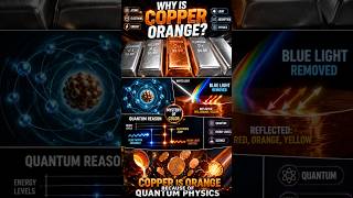Why Is Copper Orange? The Quantum Physics Behind Copper’s 🍊 ~ Factoria Animation #shorts