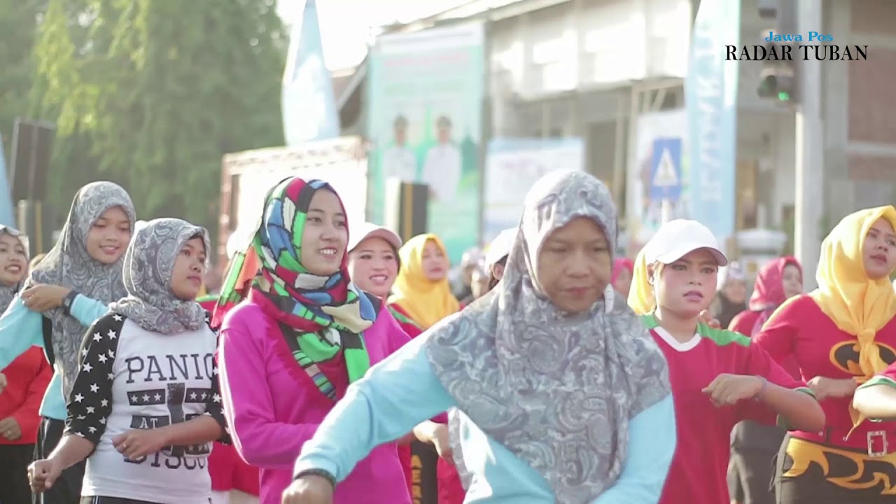 Senam Masal dan Lomba Senam Goyang Dayung Jawa Pos Radar Tuban