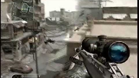 CoD4 Glitch and Tutorial #1:  CROSSFIRE Roof in the Center of the Map (oldS)