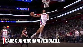 Cade Cunningham WINDMILL DUNK vs. Trail Blazers 😤 | NBA on ESPN