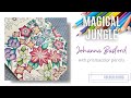 Colour along  magical jungle by johanna basford  part 1 flowers