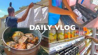 Days in my life 🛍️ | life of a Nigerian girl | grocery shopping 🛒 | living alone | doing laundry 🧺