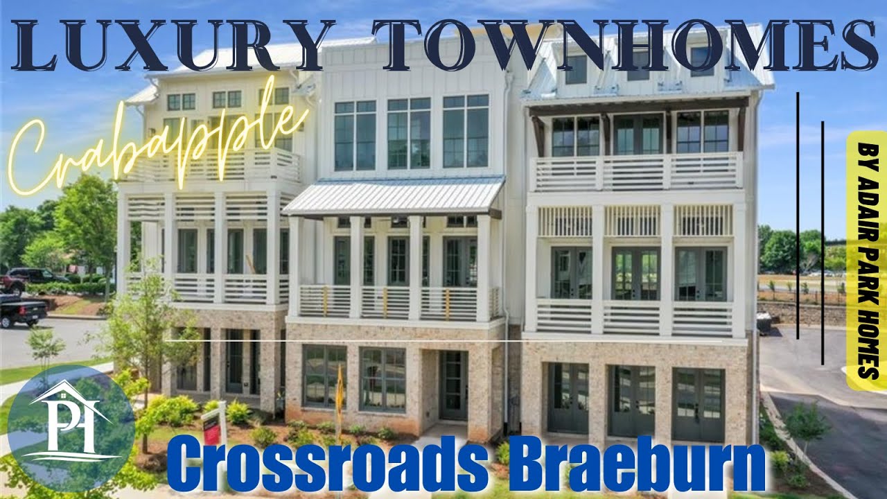 Milton, GA Luxury Townhome Crossroads Braeburn New Construction
