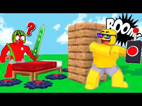 Roblox Bedwars But My Bed EXPLODES!