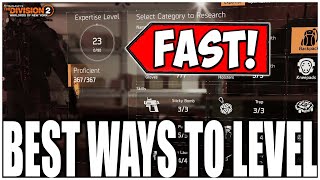 Best Ways to Level Your EXPERTISE LEVELS FAST in the Division 2! (Tips & Tricks)