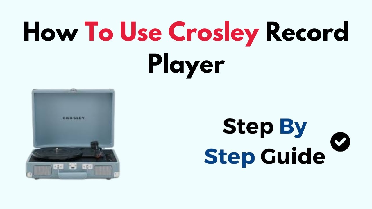 How To Use Crosley Record Player YouTube