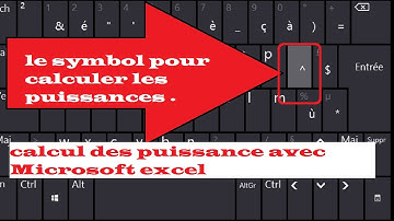 EXCEL TUTO COMMENT CALCULER LA PUISSANCE DES ENTIERS