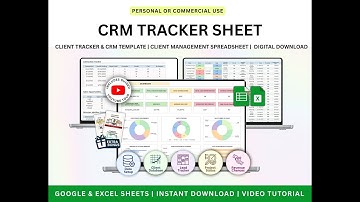 Customer Relationship Management Spreadsheet Tutorial #crm #crmsolutions