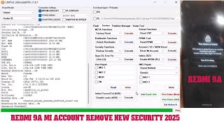 Redmi 9A Mi Account Remove New Security Umt