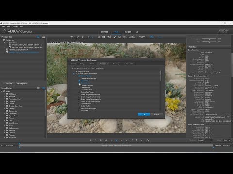 ARRI Tech Tip: ARRIRAW Converter - How to display a custom set of metadata