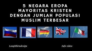 Islam eropa | Lima negara eropa yang mayoritas kristen dengan populasi muslim terbesar
