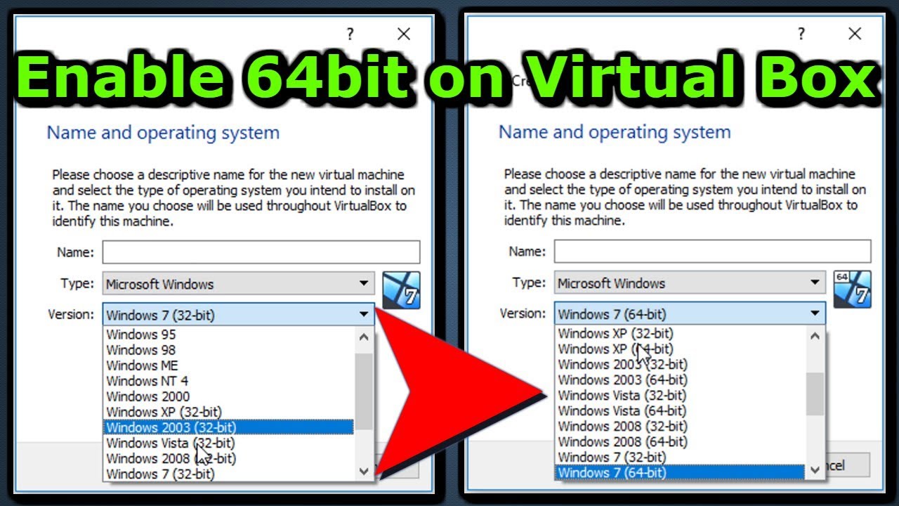 oracle virtualbox 64 bit windows