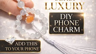 ULTRA LUXURY DIY Phone Charm ✨ Elegant Beaded Bracelet Tutorial