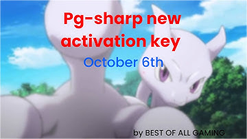 PG SHARP ACTIVATION KEY FOR 6th OCTOBER.
