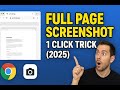 How to Take Full Page Screenshot in Chrome | take screenshot of entire website easily