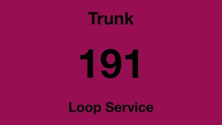 [SBS Transit] Trunk Bus Service 191 Hyperlapse