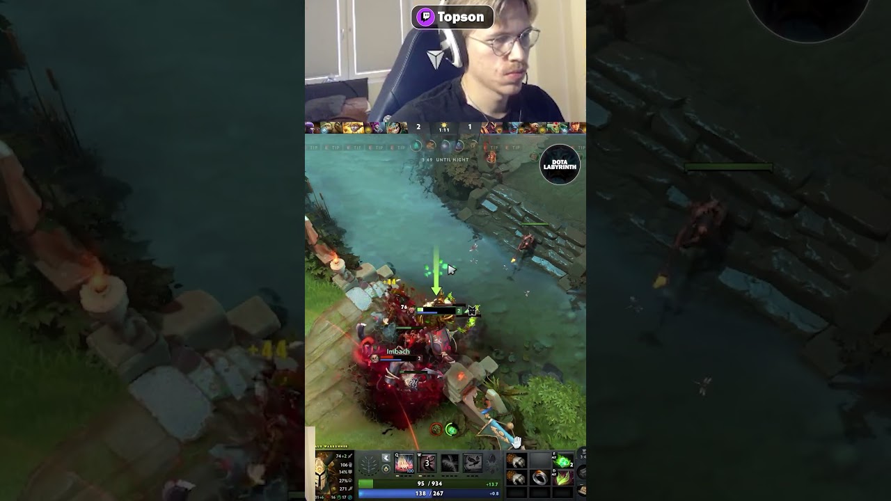 TOPSON OUTPLAYING PUDGE ON CENTAUR DOTA 2 