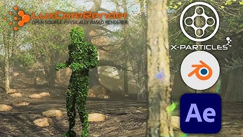 Human Leaf Animation Done in X-Particles with Cinema 4d & Rendered With LuxCore in Blender