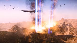 The war escalates in planetside 2! sky is filled with bastion fleet
carriers and landscape torn apart by furious orbital strikes. this
massiv...