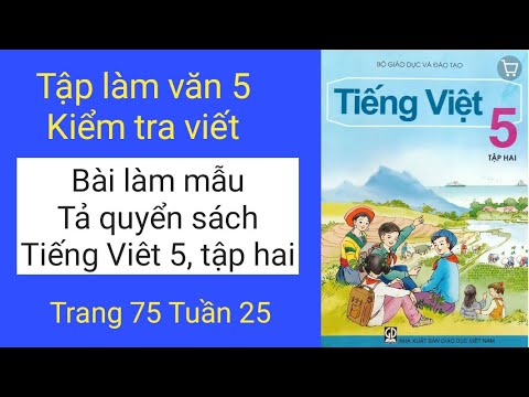 Video Tả quyển sách Tiếng Việt 5 tập 2 - Tập làm văn 5 -... - youtube