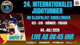 Matte 9 - 24. Internationales Judoturnier im Glaspalast - Tag 1 - 04.07.2026 - Sindelfingen