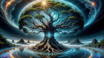 The Tree of Life and Death,  AI Psychedelic Animated Art - AV 92
