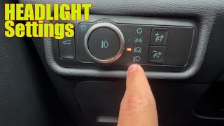 Ford Headlight Settings Explained