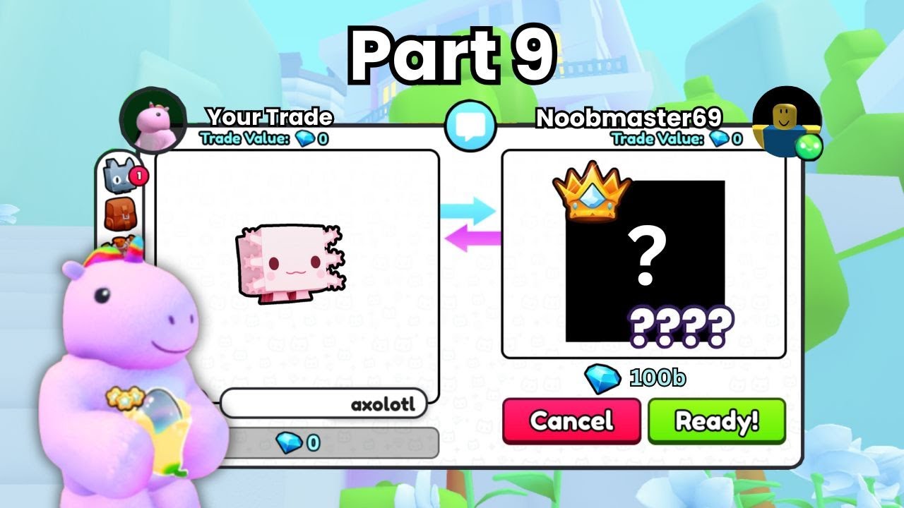 От АКСОЛОТЛЯ до ТИТАНИКА в Pet Simulator 99! (Только на торговой площади) Часть 10