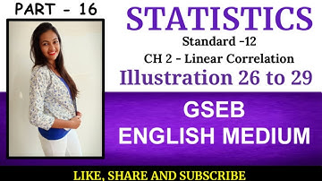 #Linear_correlation | Class 12 Statistics | Ch 2 | Part 16 | GSEB English Medium