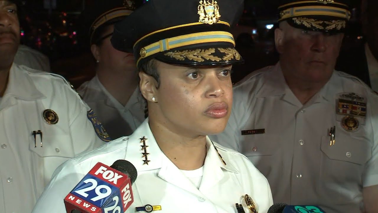 Philadelphia Police Commissioner Danielle Outlaw Provides Update On Kingsessing Mass Shooting