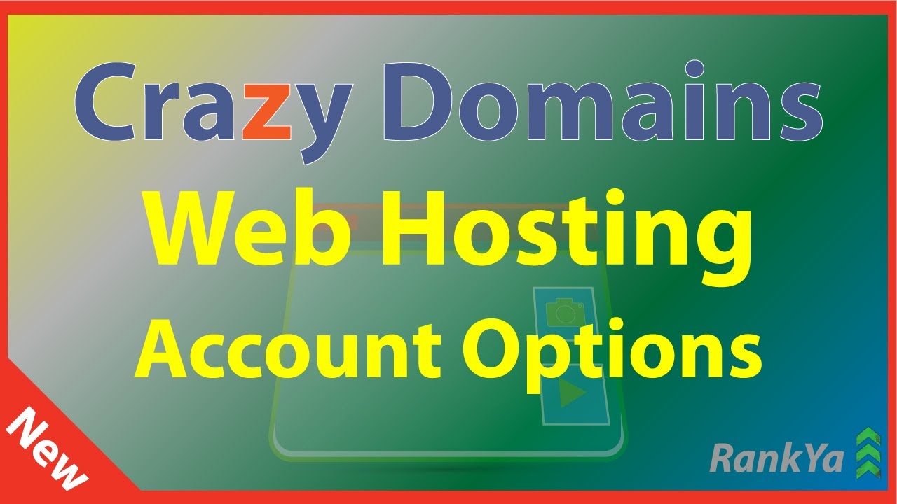 Crazy Domains Web Hosting Account Options