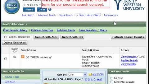 Business Source Complete (EBSCOhost 2.0) Thesaurus Tutorial