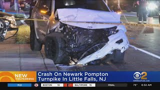 Car careens onto front lawn of New Jersey funeral home