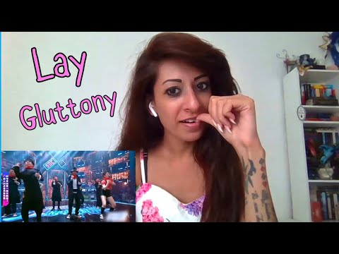 Dancer Reacts To LAY GLUTTONY FIRE STAGE CUT First Time Reaction