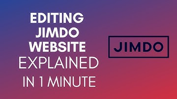 How To Edit Jimdo Website (2025)