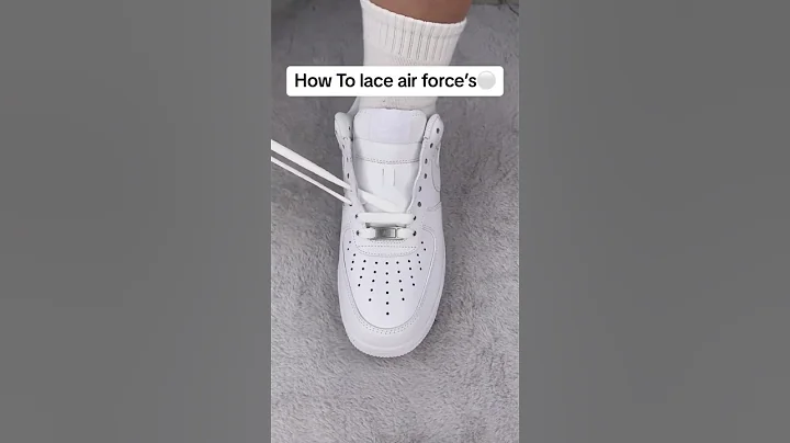 How to Lace Air Force 1’s 🔥