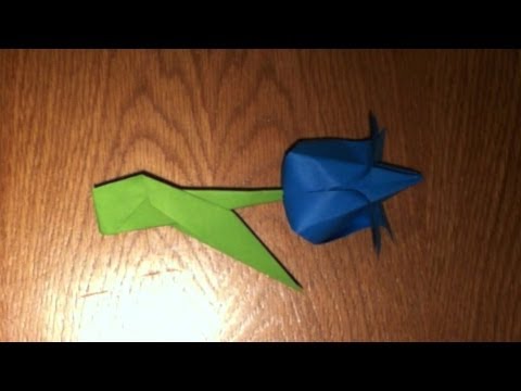 Origami :: Tulip Flower (Tutorial) - YouTube