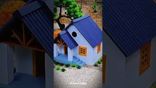 Amazing Handmade Mini Brick House Build | Tiny House DIY That Looks Real! 🏡 #Shorts