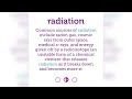 Radiation | Words to Know, NCI Dictionary of Cancer Terms