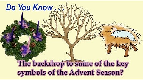 DYK the backdrop to some of the key symbols of the Advent Season?