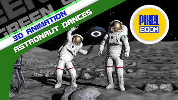 Astronaut Dances Ufo Alien - PixelBoom 3D Animations
