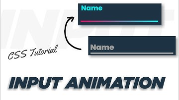 Input Field Animation Using Html and CSS | CSS Label Animations