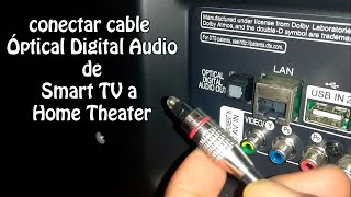 Cómo Conectar y desconectar Cable Óptico Digital Audio