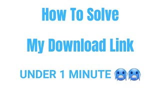 How To Solve My Link (SafelinkU)