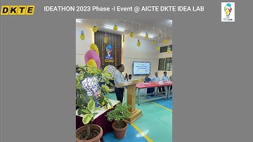 Ideathon 2023 phase I Event At AICTE IDEA Lab @ DKTE