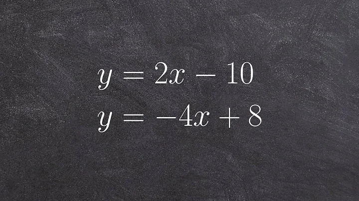 Solve a system of equations by substitution when both y variables are isolated