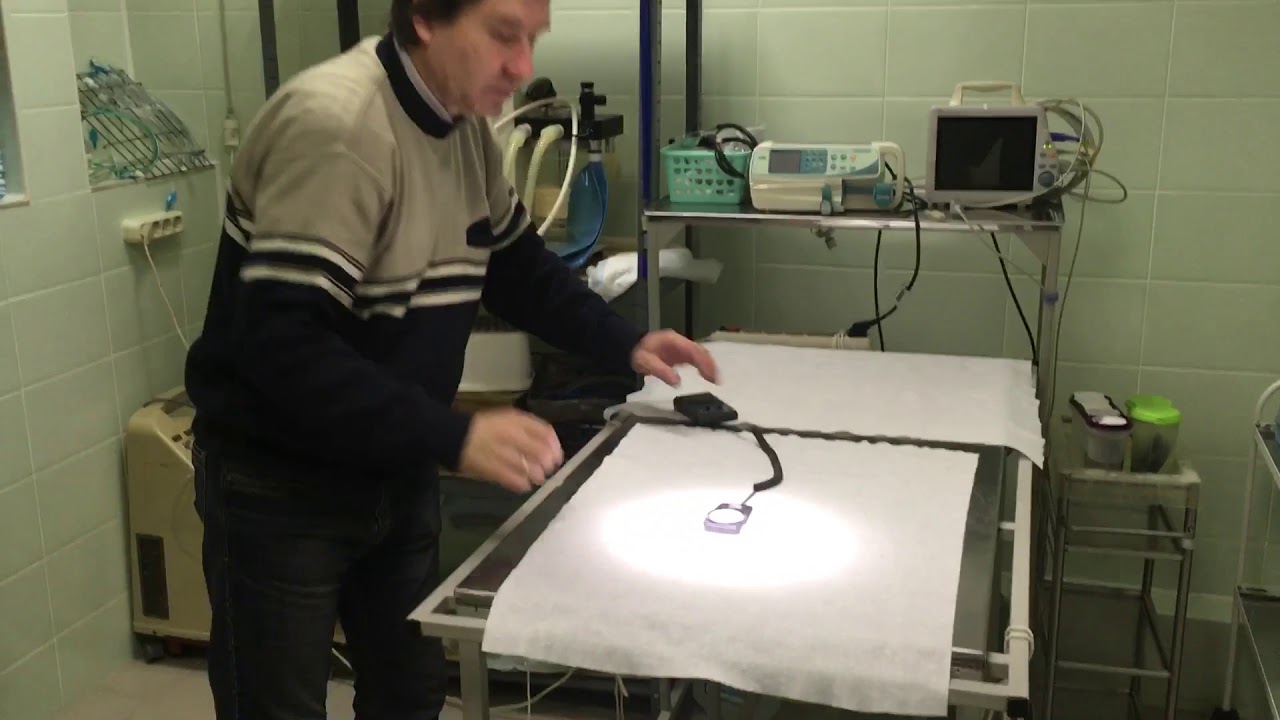переделка хирургического бестеневого светильника на светодиоды - YouTube