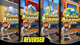 Subway Surfers Reversed Gameplay Ep7 Little Rock Vs Bali Vs Edinburgh Vs Peru World Tour